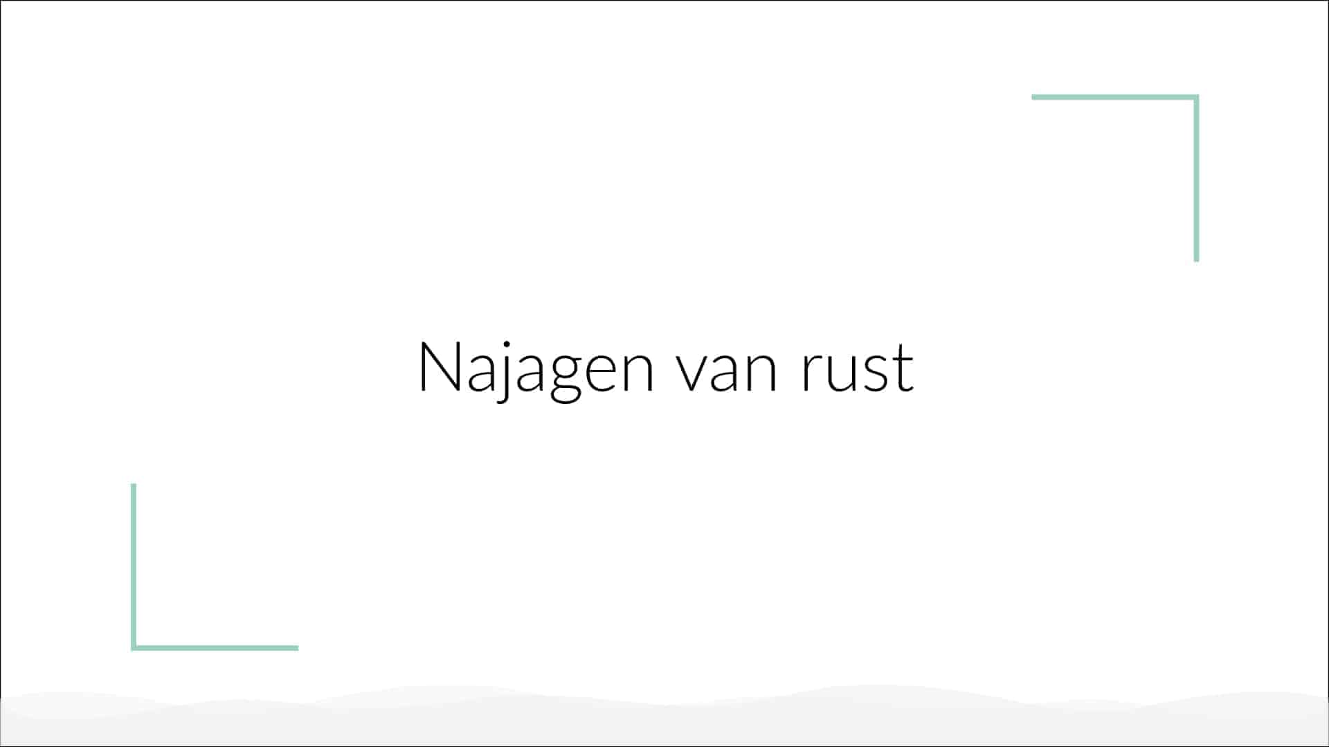 Najagen van rust HOME 3